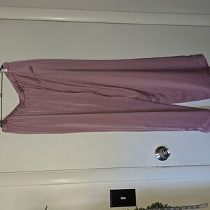 Vince Dusky Rose Wide-Leg Satin Pants